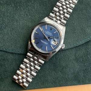 Rolex 1600 Datejust 36 Blue Pie Pan Dial Servad hos AD!