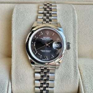 Rolex Lady-Datejust 28mm Dark Grey Superjubilee Fullset Toppskick!