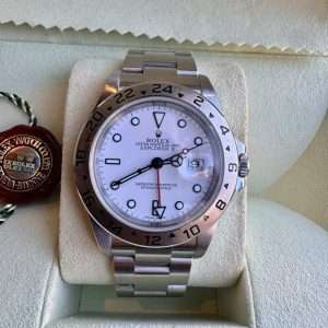 Rolex Explorer II 40 16570 Polar D-Serial Toppskick!