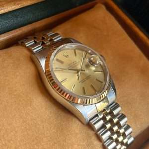 Rolex Datejust 36 G/S 16233 Champagne Fullset Nyskick!