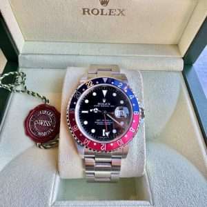 Rolex GMT-Master II 16710 Z-Serial Pepsi 40mm Fullset Toppskick Svensksåld!
