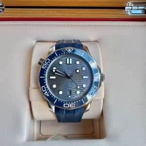 Omega Seamaster Diver 42mm 2025 Blå/Grå Fullset Oanvänd!