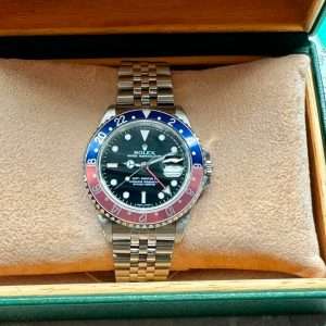 Rolex GMT-Master II 16710 Pepsi 40mm Jubilee Fullset Skarpt skick!