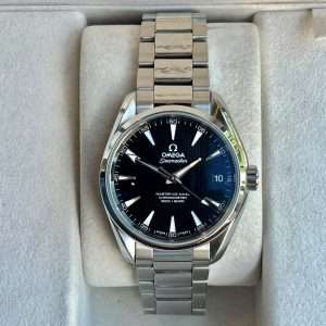 Omega Seamaster Aqua Terra 38.5 Svart Automatic Fullset!