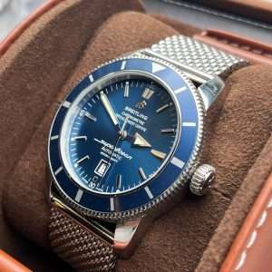 Breitling Superocean Heritage 46 Blå Fullset Toppskick Svensksåld!