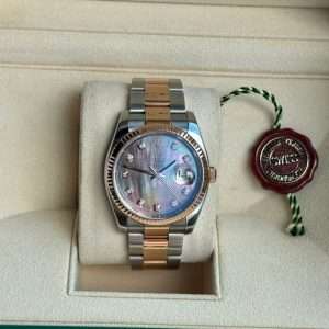 Rolex Datejust 36 116231 Roséguld Tahitian MOP Dial Fullset Unik!