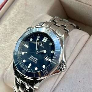 Omega Seamaster Diver 300m James Bond Golden Eye Blå 41 Fullset!